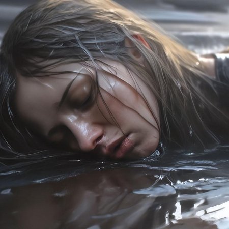 Девушка слезы