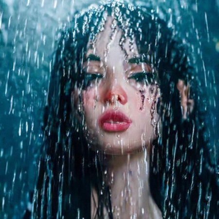 Девушка под дождем