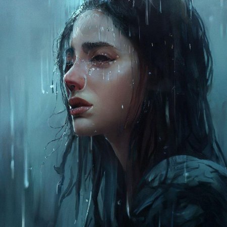 Плачет девушка