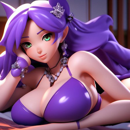 Аниме фиолетовая