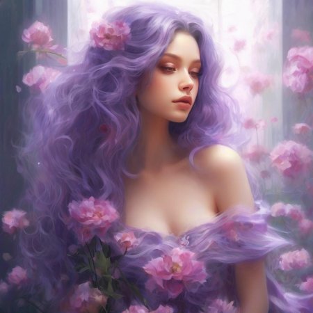 Девушка с сиренью