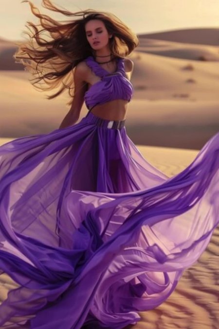 Девушка в фиолетовом