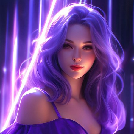 Фиолетовое свечение