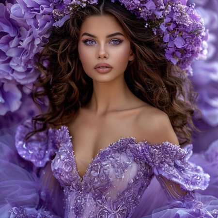 Девушка в шикарном платье