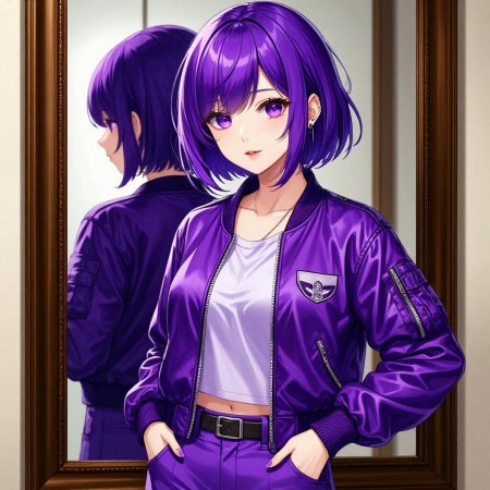 Фиолетовая аниме
