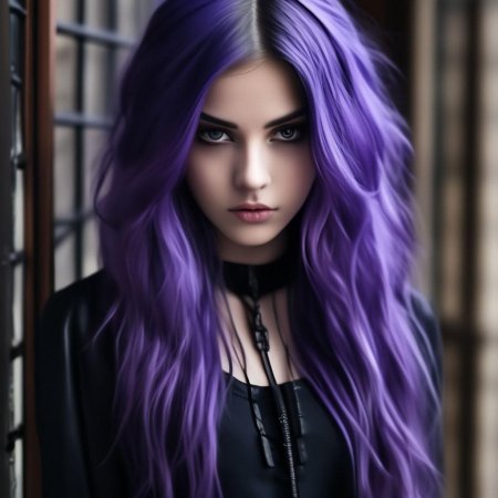 Фиолетовый цвет волос