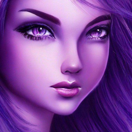 Фиолетовая девочка