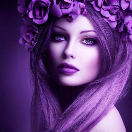 Фиолетовый макияж