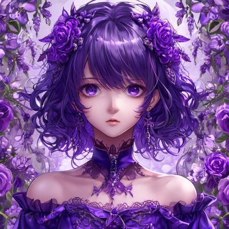 Аниме с фиолетовыми волосами