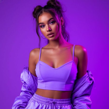 Фиолетовый топ