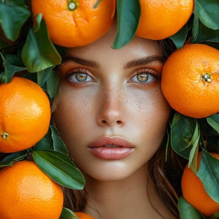 Красивая лицо