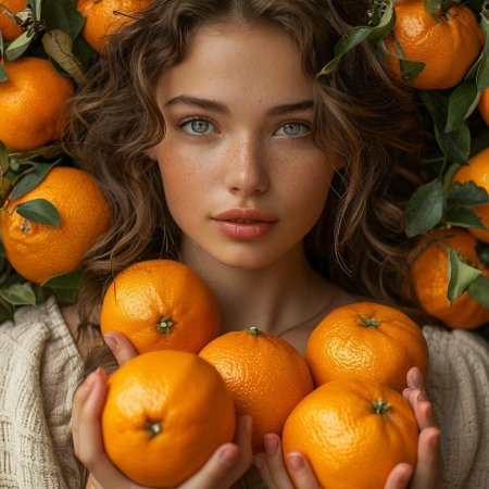 Девочка с апельсинами