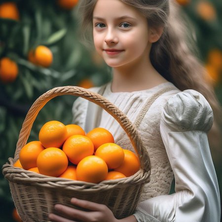 Девочка с апельсинами