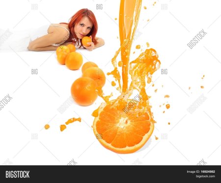 Девушка с апельсинами