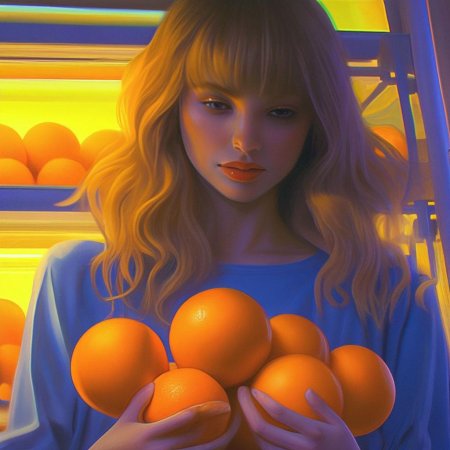 Девочка с апельсинами