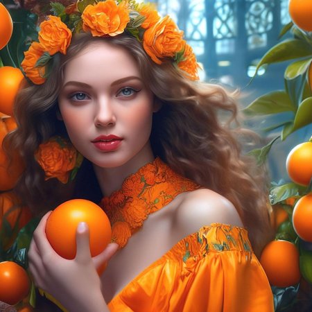 Фотосессия с апельсинами