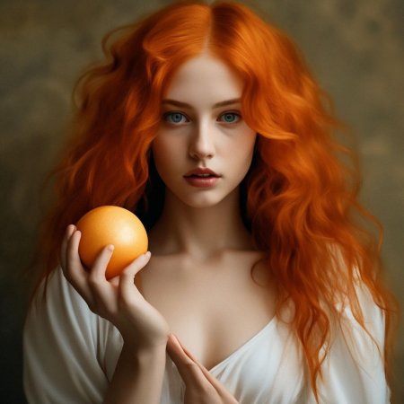 Оранжевый волосы