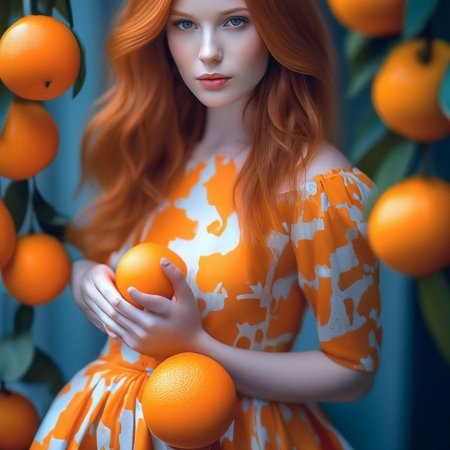 Девочка с апельсинами