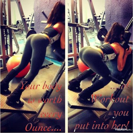 Попа в спортзале