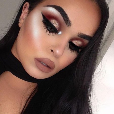 Макияж темный Вечерний