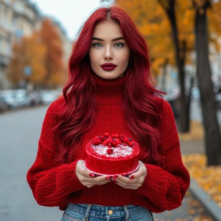 Свитер бордовый