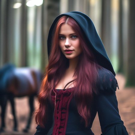 Бордовые волосы