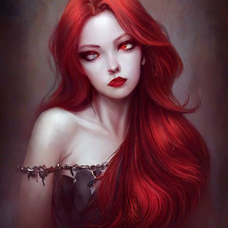 Красивая девушка вампир
