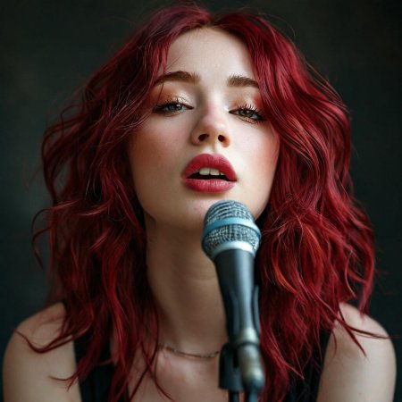 Поющая девушка