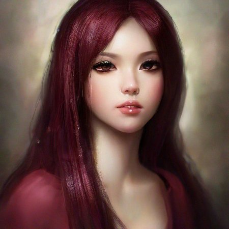 Красивая девушка аниме