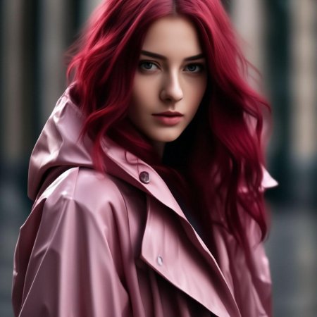 Девушка с красными волосами