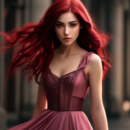 Бордовые волосы