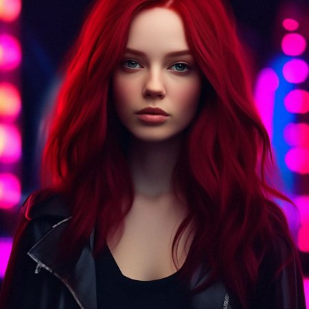 Девушка с волосами