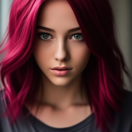 Девушки с розовыми волосами