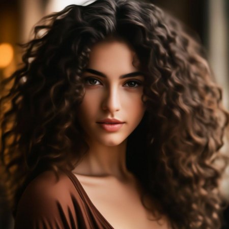 Девушка с кудряшками