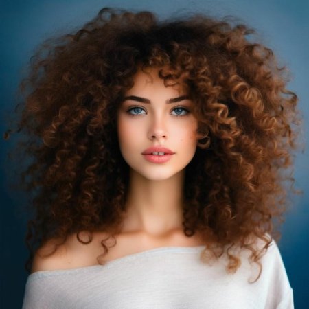 Кучерявая девушка