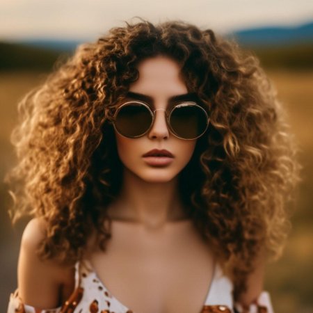 Кудрявая девушка