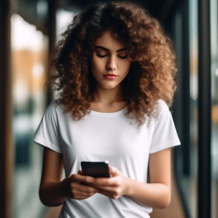 Девушка с кудрявыми волосами