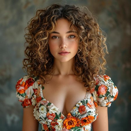 Девушки с кудрявыми волосами