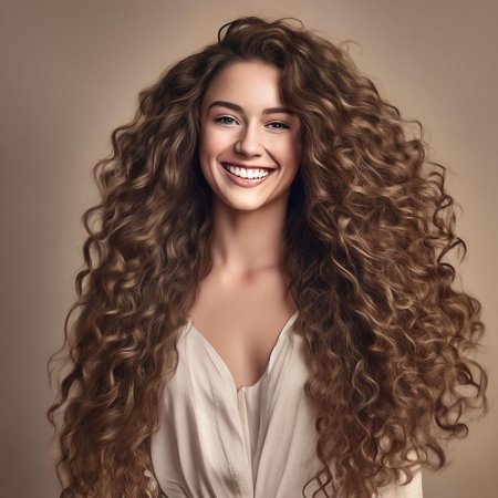 Девушка с кудрями