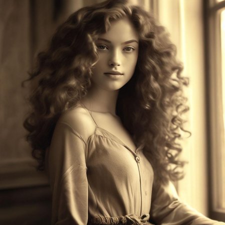 Девушка кудрявая