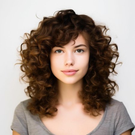 Прическа кудрявая