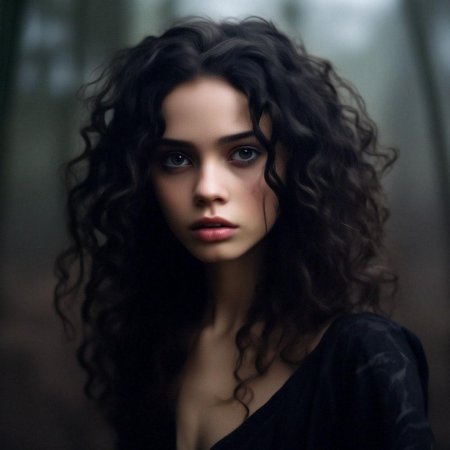 Темноволосая девушка