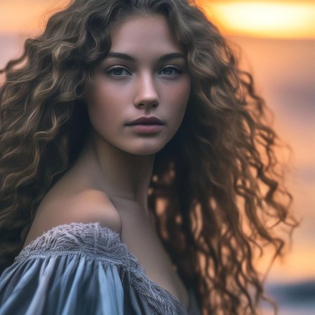 Длинные вьющиеся волосы