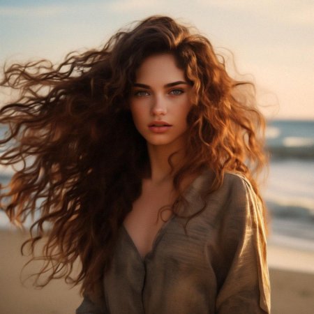 Длинные волнистые волосы