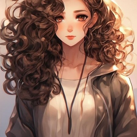 Красивая кудрявая девушка