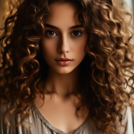 Кудрявая девушка