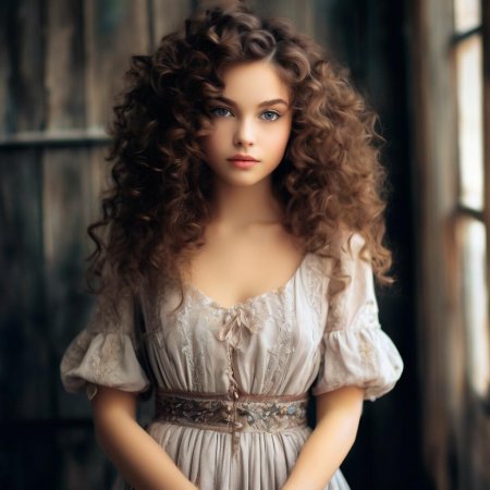 Кудрявая девочка