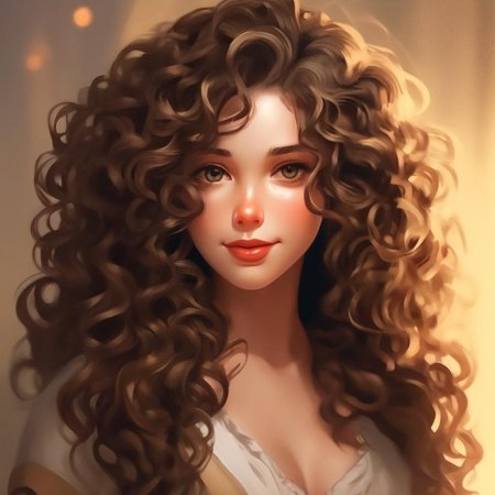 Кудрявые волосы рисунок