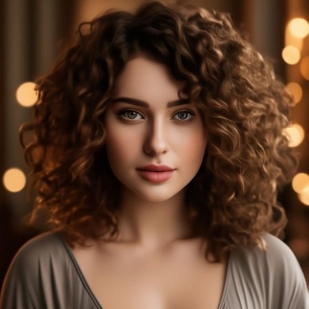 Кудрявые русые волосы