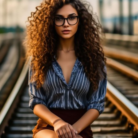 Длинные кудрявые волосы